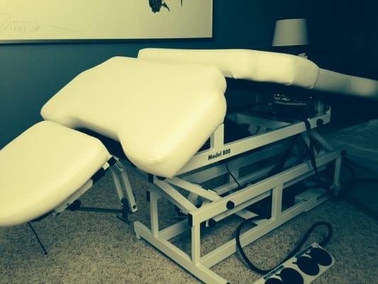 This state of the art, hydraulic table helps deliver therapeutic results that just aren't possible on ordinary tables.