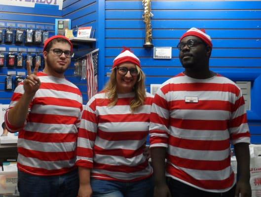 The "Waldo's" were on hand at our Halloween festivities!