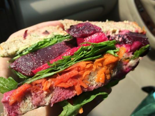 Roasted beet sandwich!