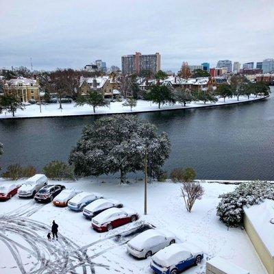 View From My Balcony After Our Snowstorm