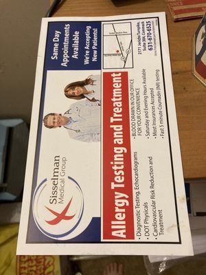 Misleading flier for same day appointments that only applies to existing patients