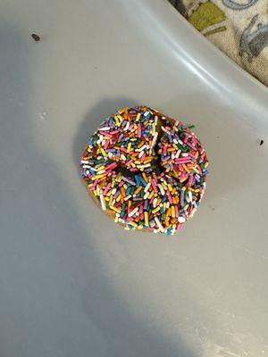 Sprinkled cake donut