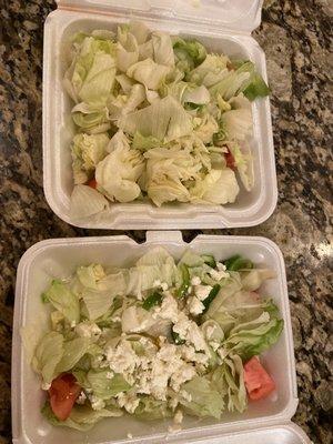 Pepperoni's "salads".