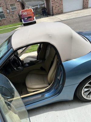 20 year old BMW Z4 roadster with worn out leather seats. NOT ANYMORE! Awesome craftsman ship and attention to detail... just like factory --