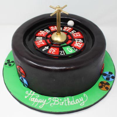 Custom roulette cake