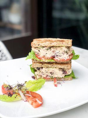 Our famous sweet and salty 
 Tuna Salad Sandwich