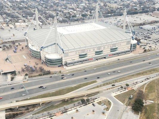 Shot from the Tower of Americas  ...University of Washington played University of Texas