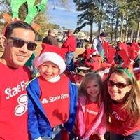 Jessica & her family getting ready for the Christmas in Haughton Parade.