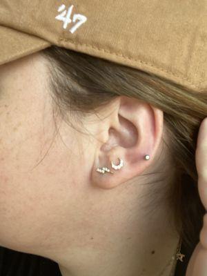 Helix piercing