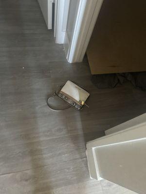 One of my stolen purses found in vacant unit upstairs.