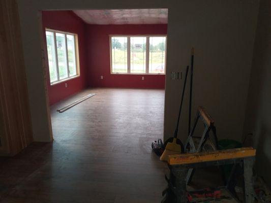 New laminate flooring and fresh paint