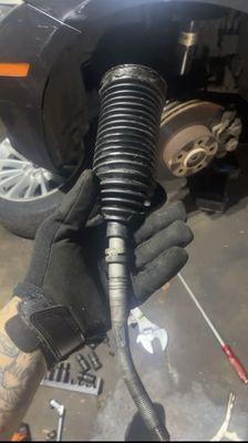 Inner tie rod replacement