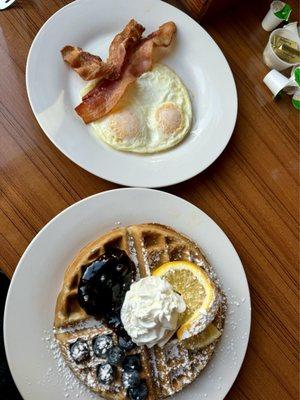 Blueberry Waffles (daily special)