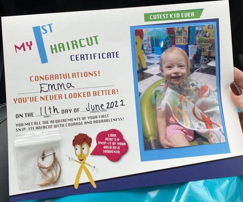 First haircut package