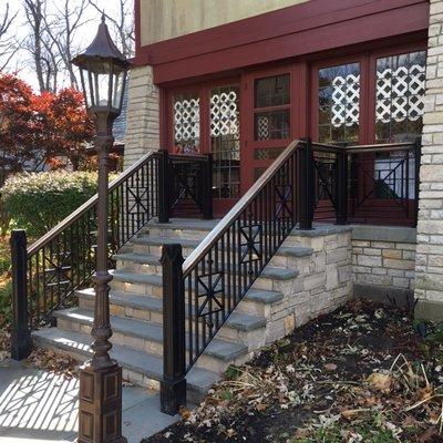 Elegant custom made railings.