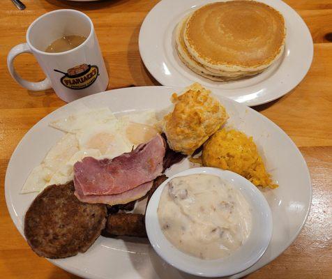 Flapjack's Pancake Cabin, Barn Buster Feast.