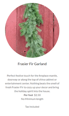 Specializing in the finest Frasier Fir Christmas Trees grown on our farm in the Blue Ridge Mountains & delivered to you in South Louisiana!