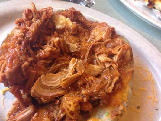 Pulled pork loaded potato