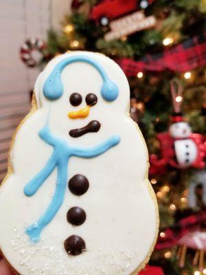 Snowman cookie