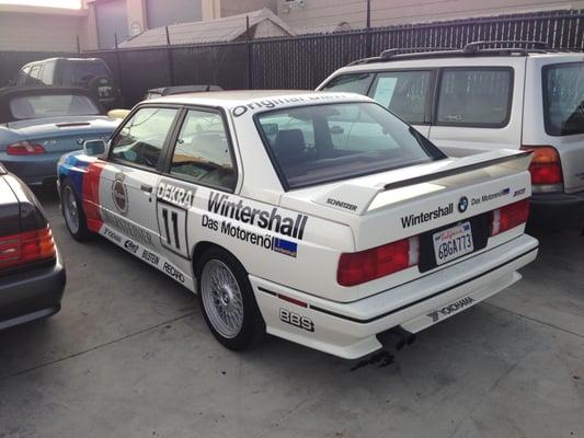 Customer's E30 M3 in for some brake work & maintenance.