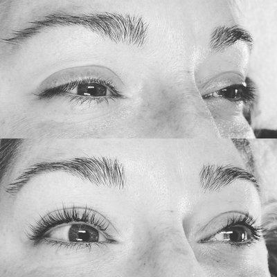 "The only makeup I sometimes wear now is mascara"... not anymore! % effortless now. (Lash Lift & Tint)