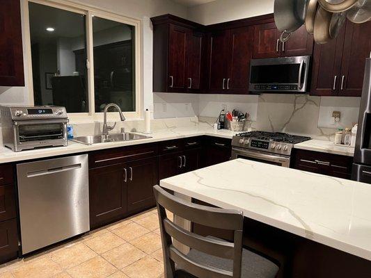 Finished kitchen