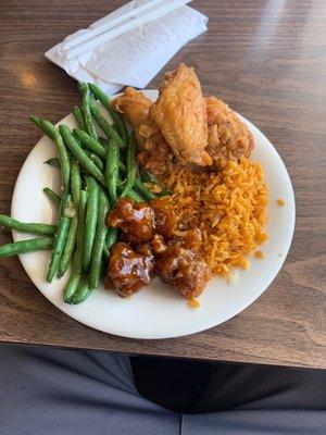 Wings and green beans are the best here