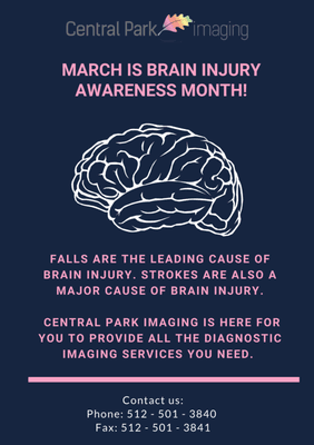 March is Brain Injury Awareness Month!