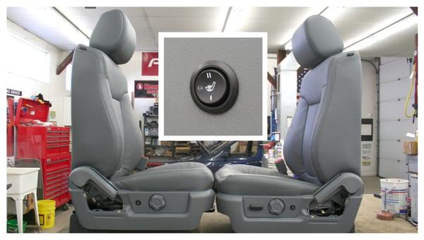 Dual Front Heated Seats Installed Using Existing Cloth or Leather Seats