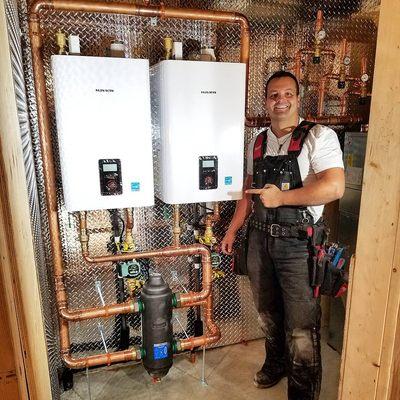 Navien Combi side by side Tankless system