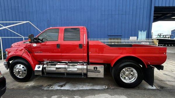 Ford F650 Received Full Detail, Polish & Ceramic Coating