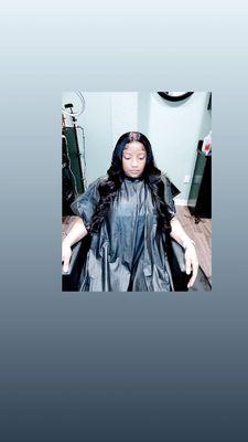 Frontal Wig Unit Install #beautysalon #hairsalon #extensions #healthyhair