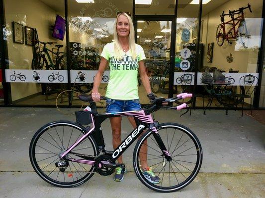 Congratulations Laurie on your new Orbea!