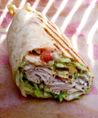 The special wrap of the day.  Turkey,  bacon, avocado & ranch