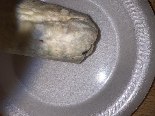 Burrito with mold