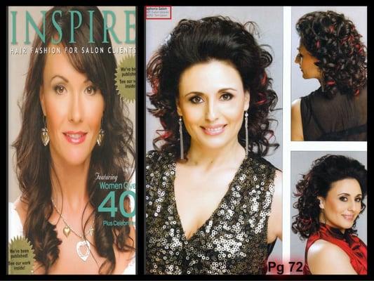 Published work in INSPIRE hair books