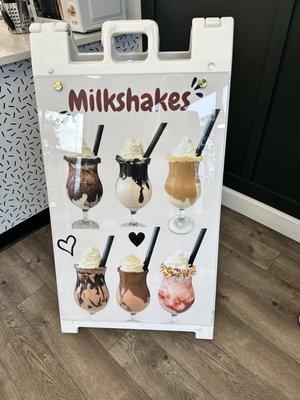 Milkshakes Options