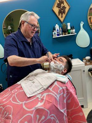 Dan has over 54 years of experience, and is one or the few remaining true Master Barbers of his generation.