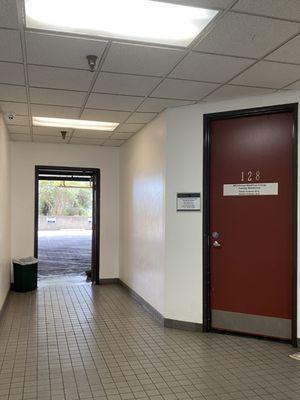 Can access clinic from the back parking area. Super close! First door to your left from parking garage.