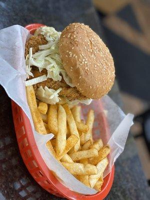 Tuhama's chicken Burger