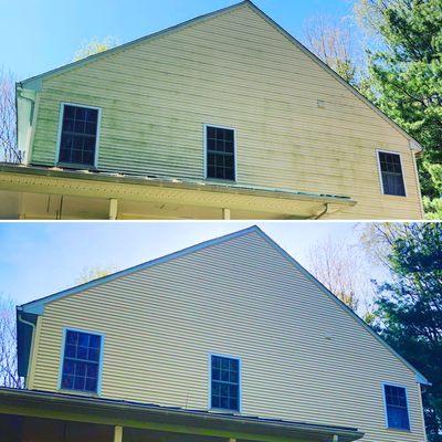 Softwash mildew removal in Lovettsville