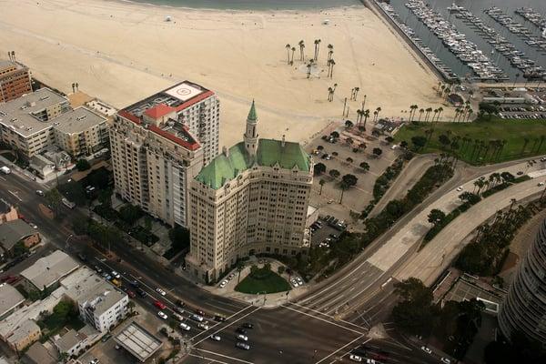 The building is at Ocean Blvd. and Shoreline Drive in Long Beach CA