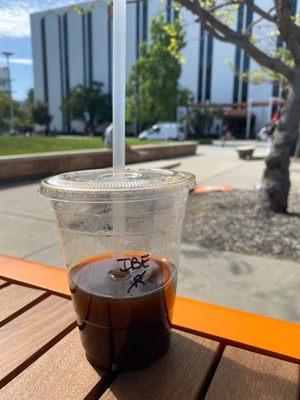 iced black eye (coffee w 3 shots espresso)