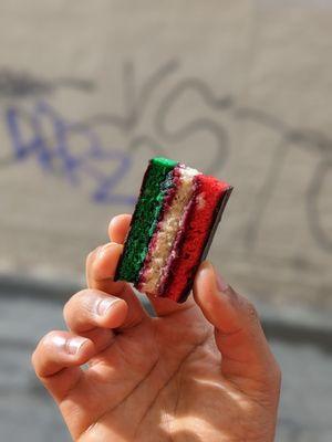 Italian Rainbow Cookie @bilalandjesseatfood