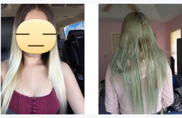 Apparently when someone asks for their hair to be all blonde, the hairdressers think that means green. Horrible service. Terrible attitudes.