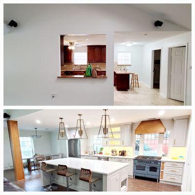 before/after kitchen remodel