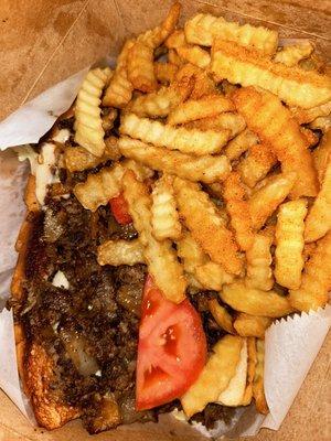 Markey's Famous Cheese Steak Combo