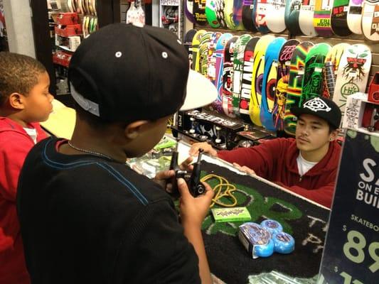 Go see Roy at Zumiez! Cool dude who knows a lot about boards.