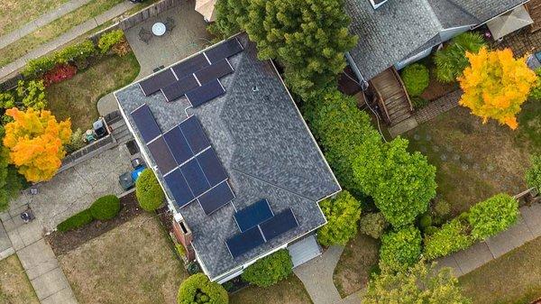 6.7kW of Made in the US Mission Solar paired with Enphase microinverters.