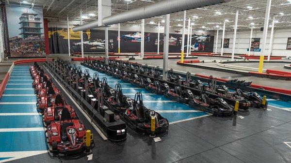 K1 Speed uses the fastest and most state of the art indoor electric go karts in the industry